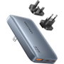 Vention Cargador de Pared GaN FCBH0 65W con 2x USB-C y 1x USB-A Gris Antracita